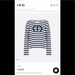 NWT Dior striped childrens shirt